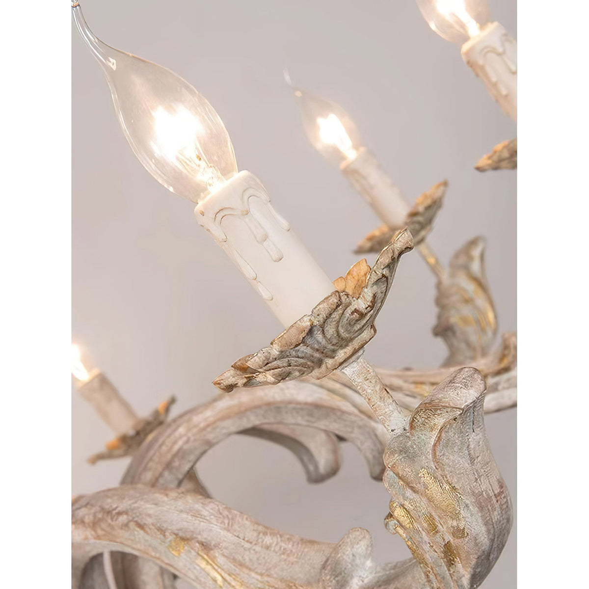 Vovynan Luxury Roman Column Wooden Chandelier