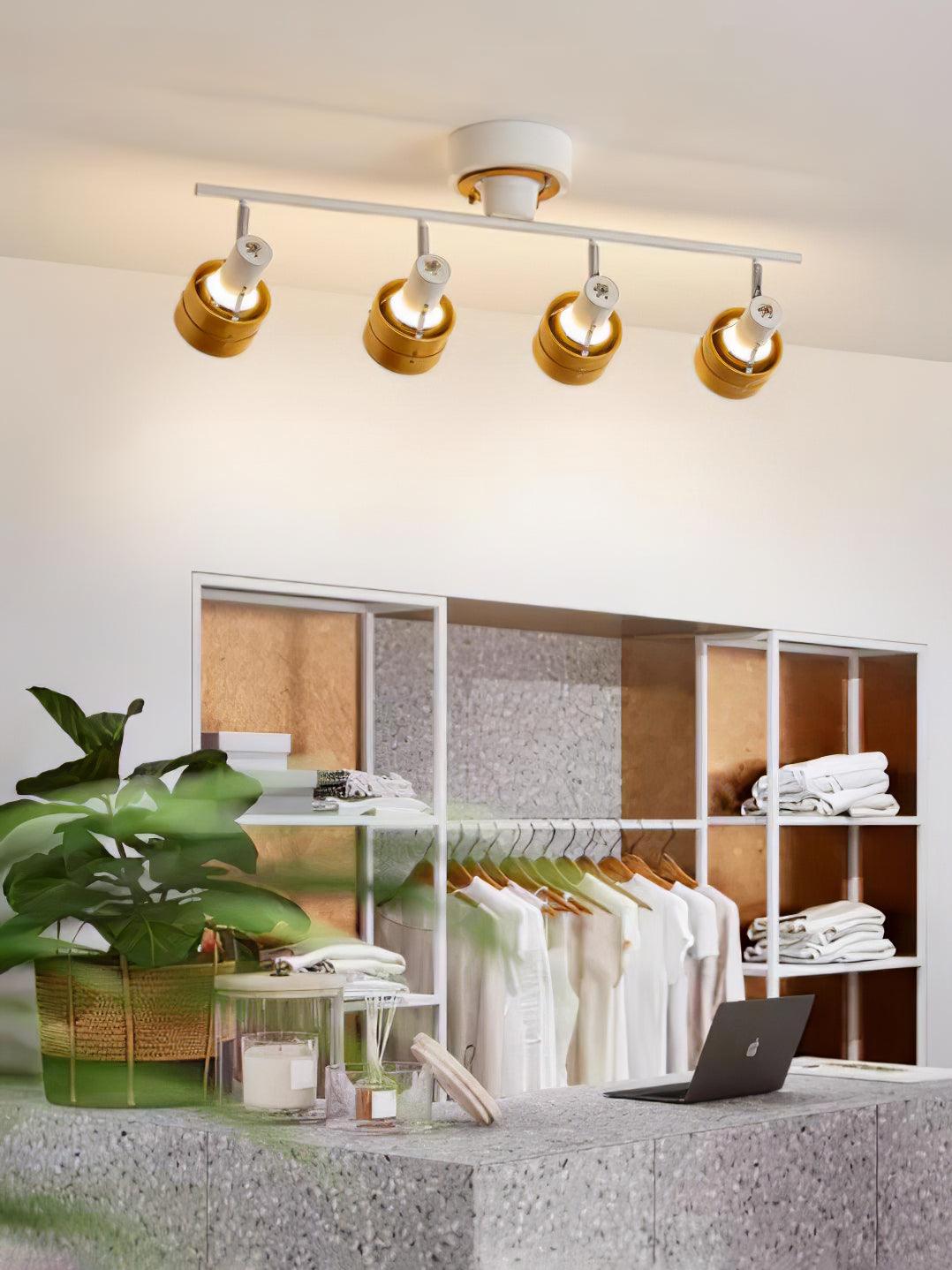 Elsorila Elegance Adjustable Spot Wooden Ceiling Lamp