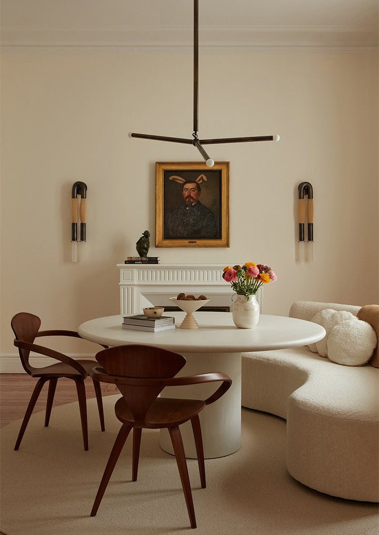 Solireon Modern Brass Wrapped Linear Chandelier
