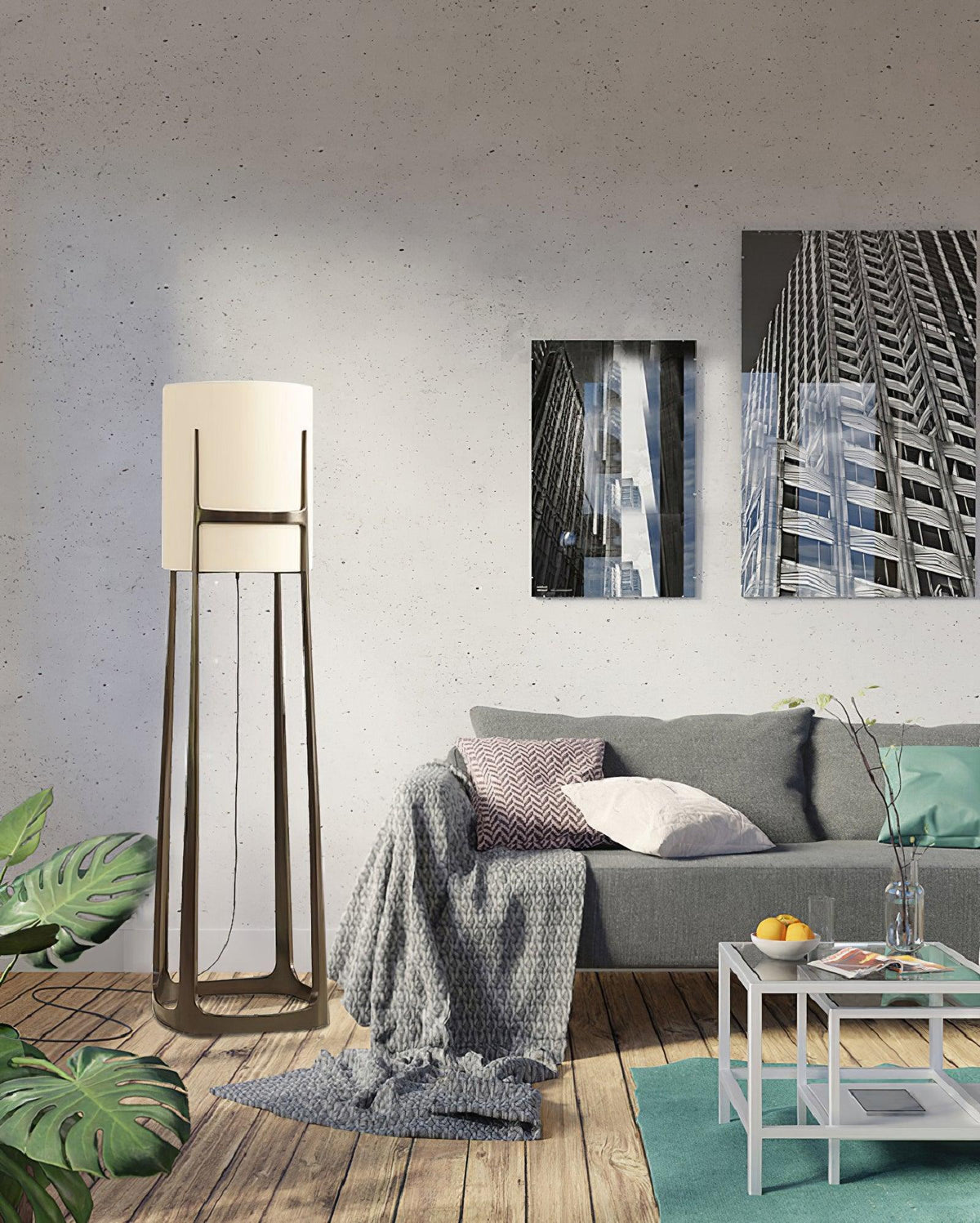 Mirinelle Classic Fabric Floor Lamp