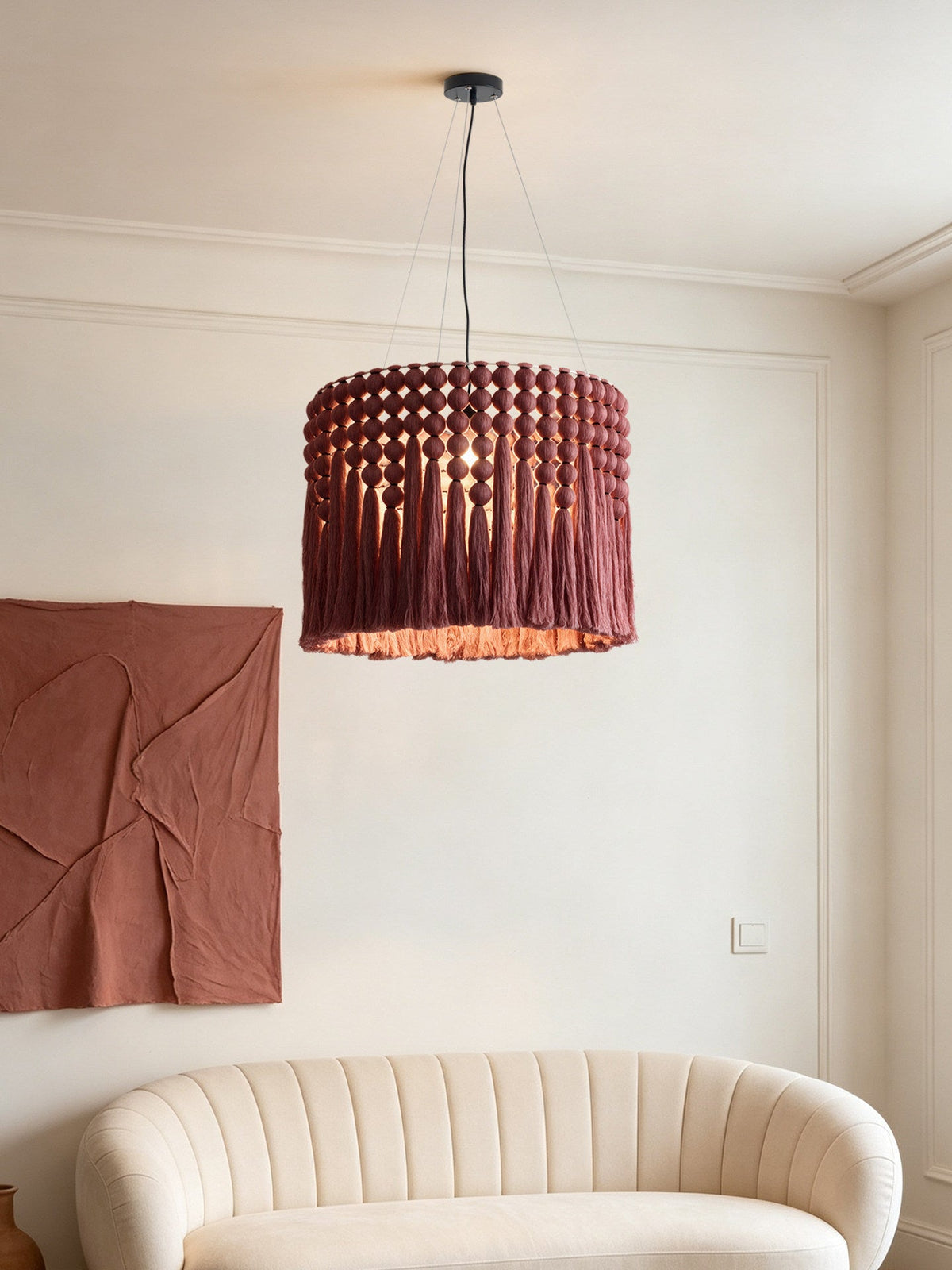 Verleigh Macrame Tassel Pendant Lamp