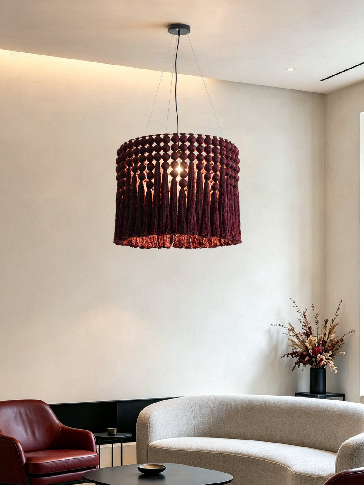 Verleigh Macrame Tassel Pendant Lamp