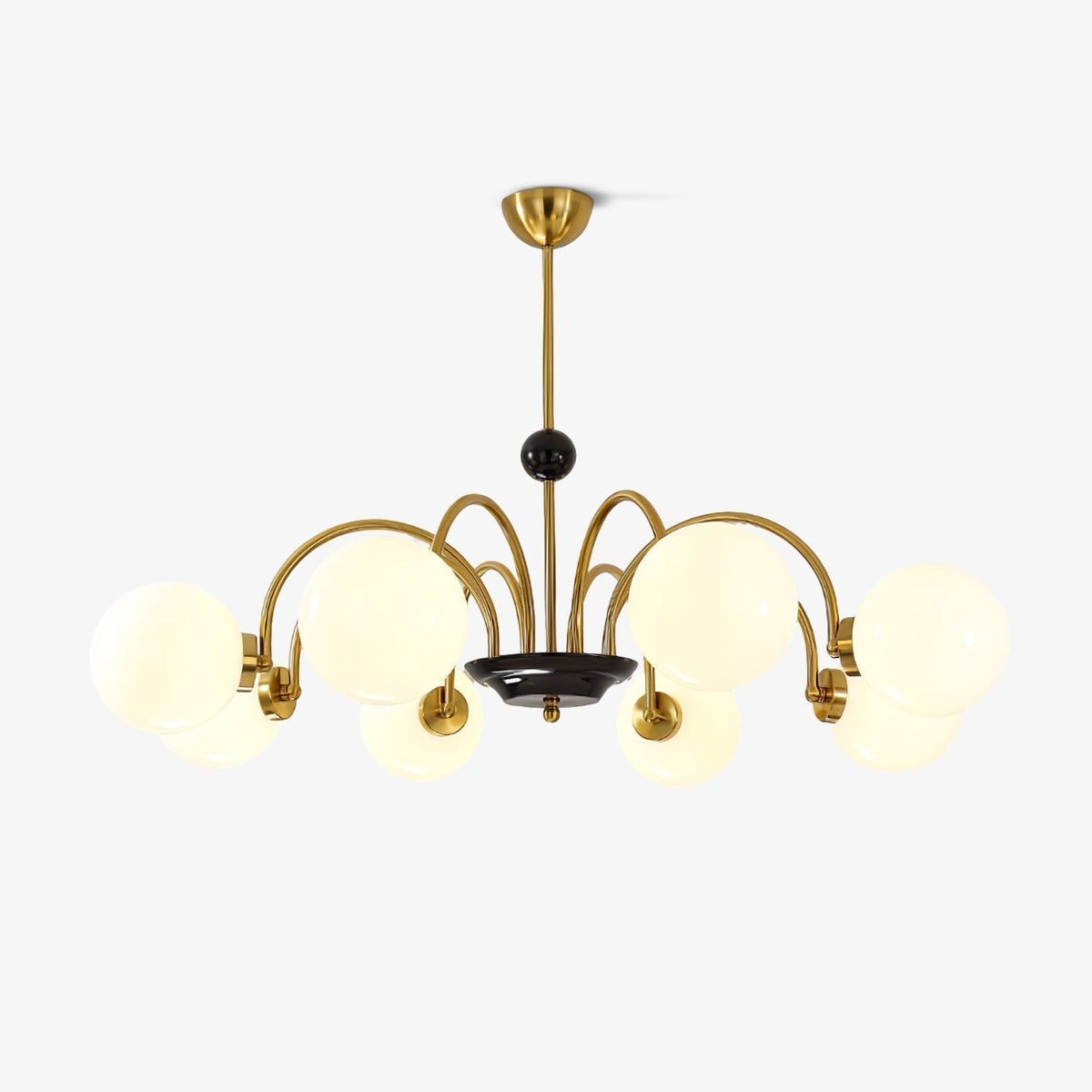 Halion Chandelier Rod Frame and White