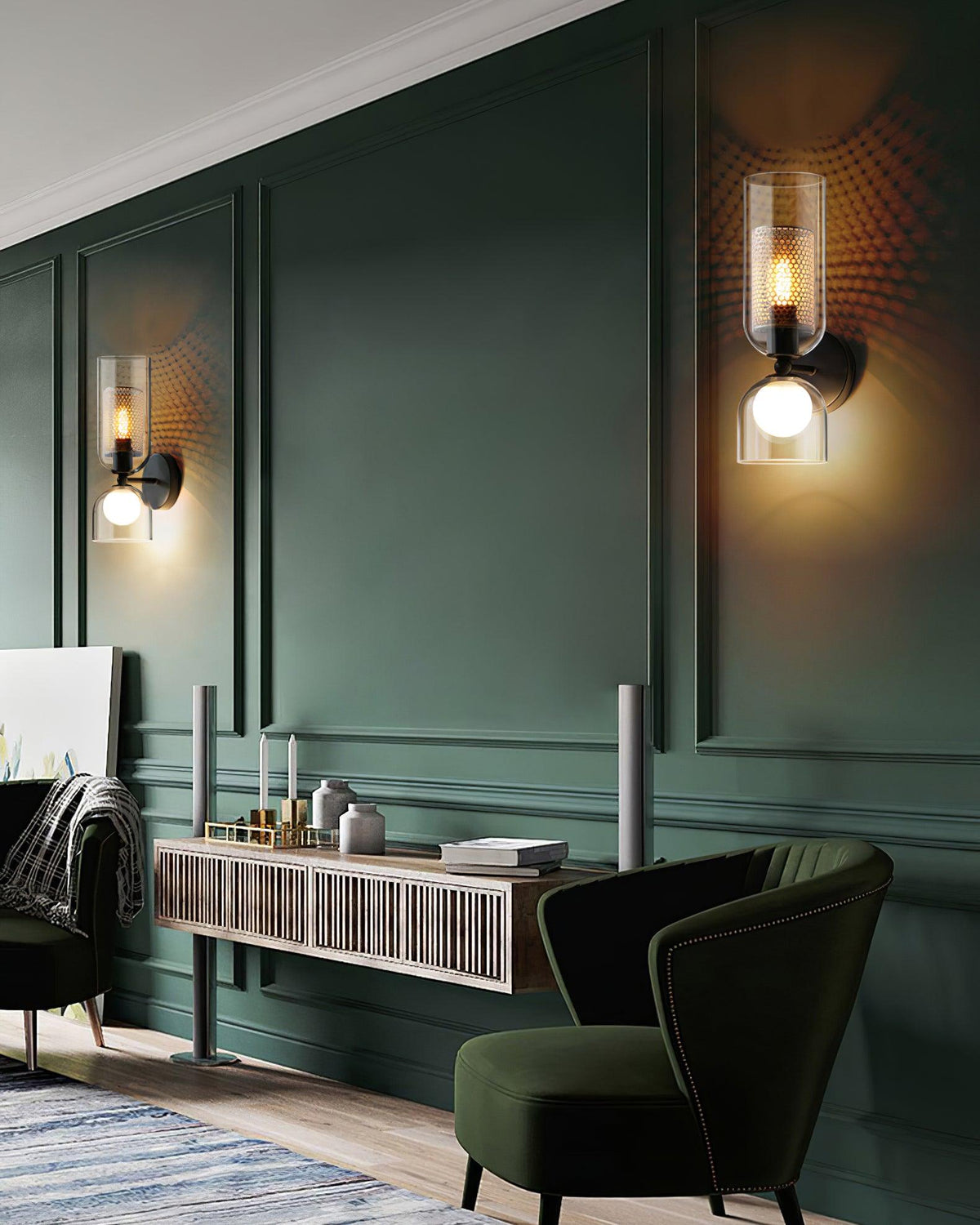 Alvynan Premium Nordic Art Glass Wall Lamp
