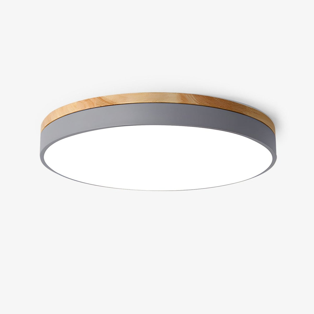 Folen Circular Wood Flush Mount Ceiling Light