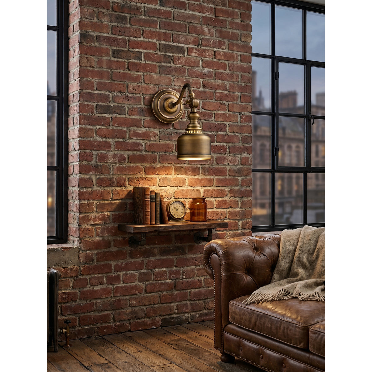 Dukia Gooseneck Indoor Wall Light
