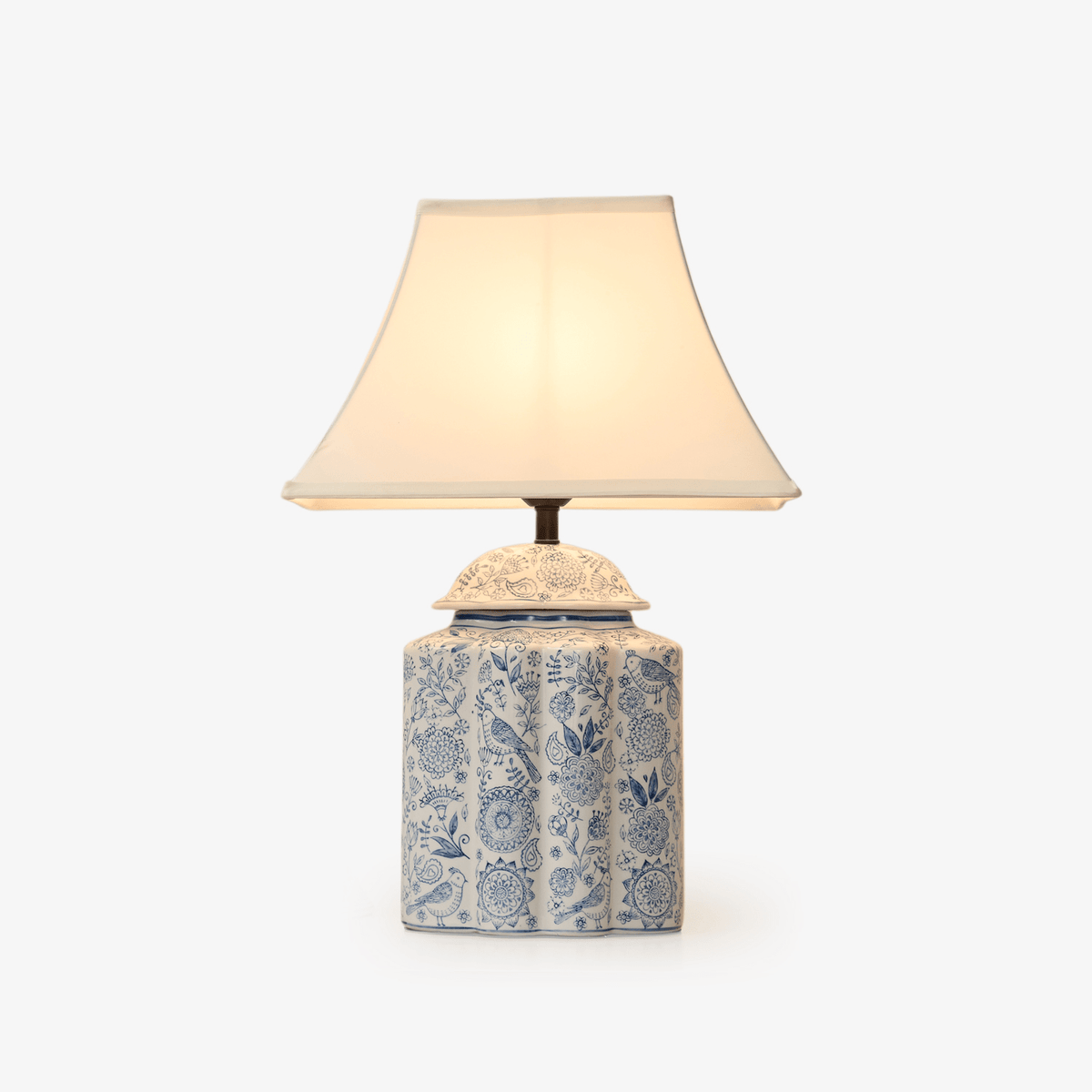 Marcellin Floral Bird Jar Table Lamp