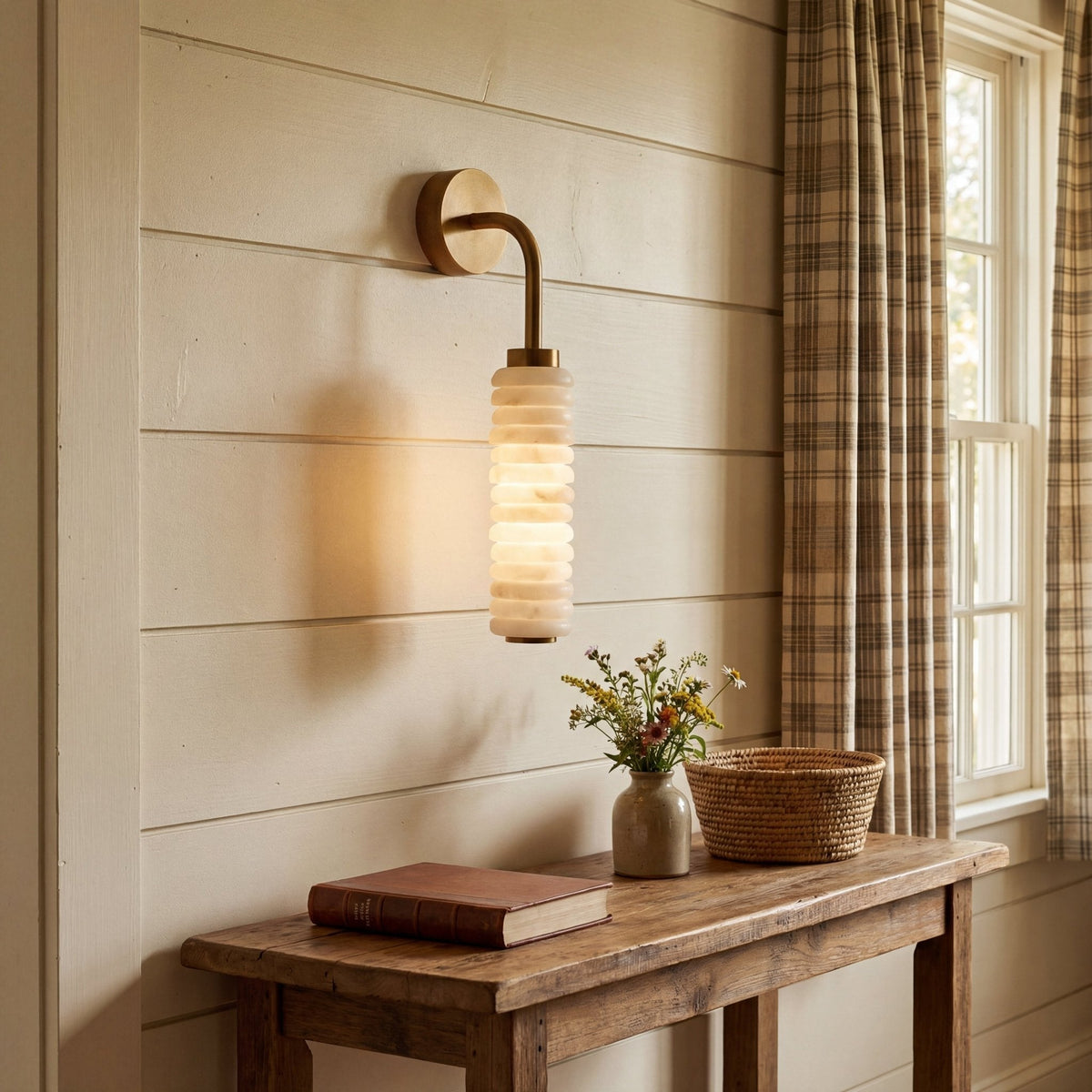Helix Alabaster Wall Lamp
