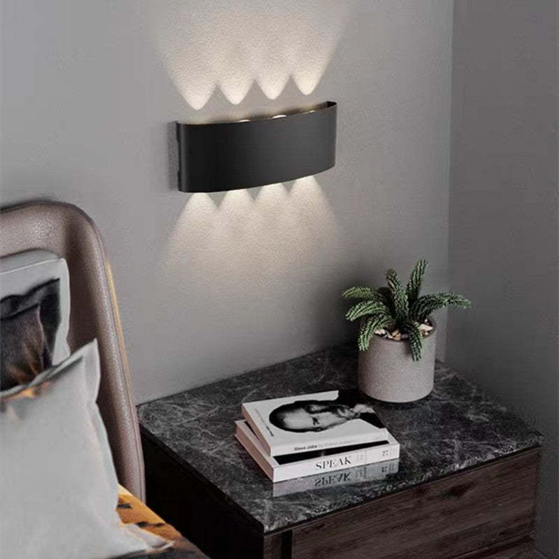 Ray Modern Rectangular Metal Outdoor Wall Lamp Water-Wave - Lamp Outdoor