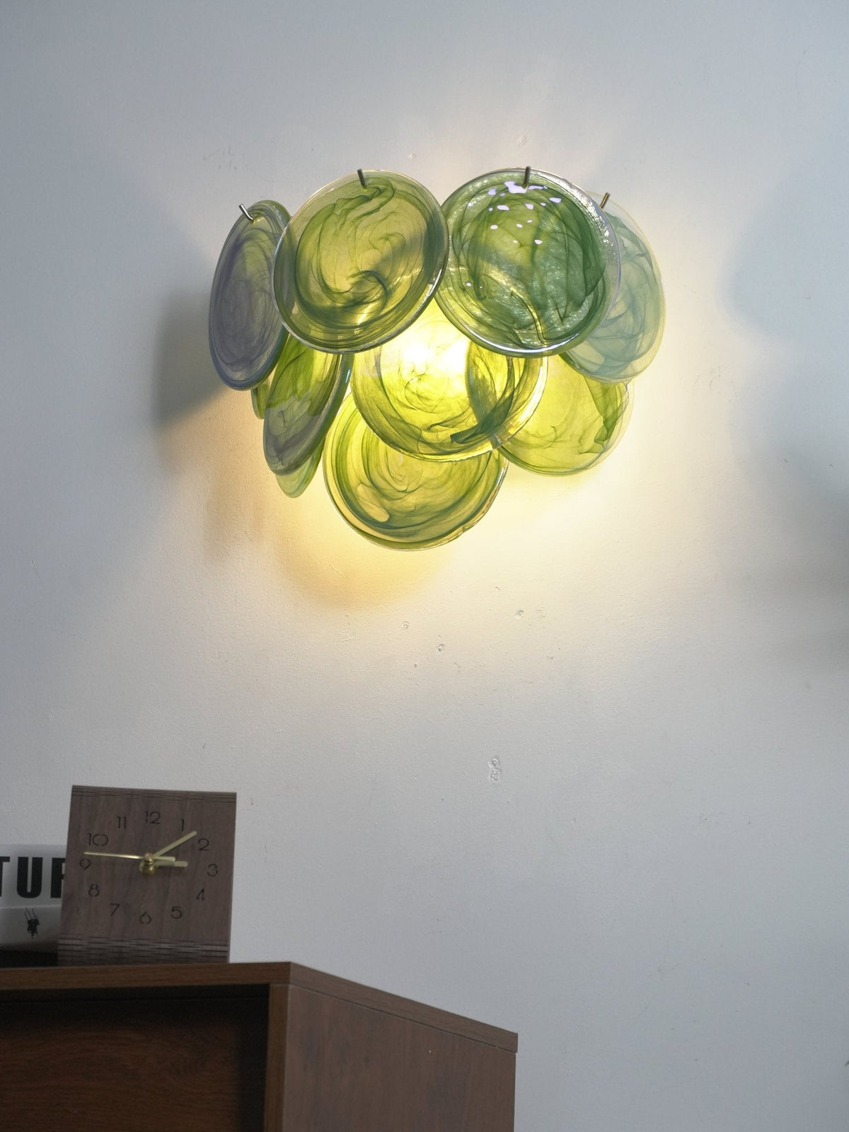 Gajin Disc Glass Indoor Wall Light
