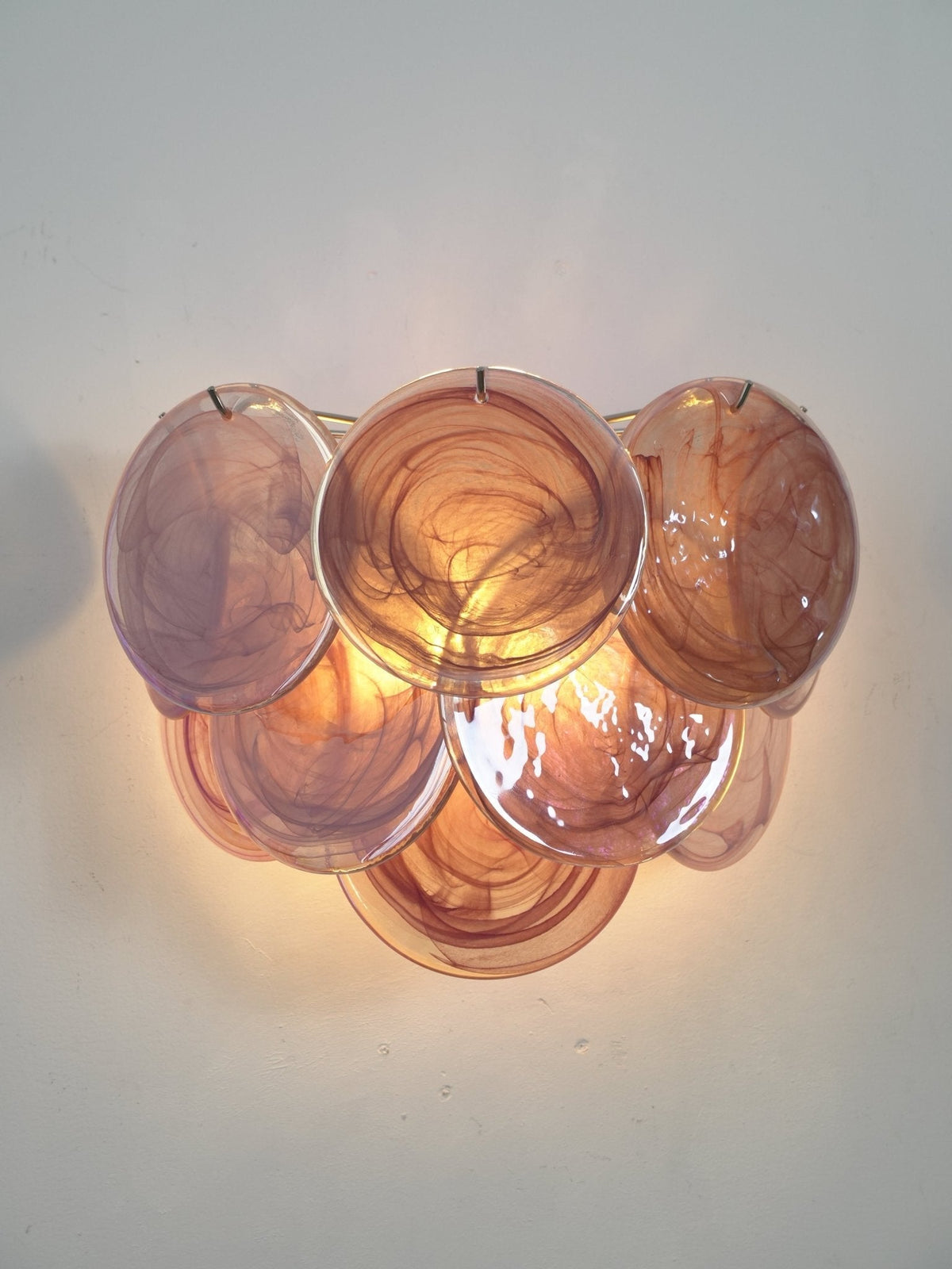 Gajin Disc Glass Indoor Wall Light