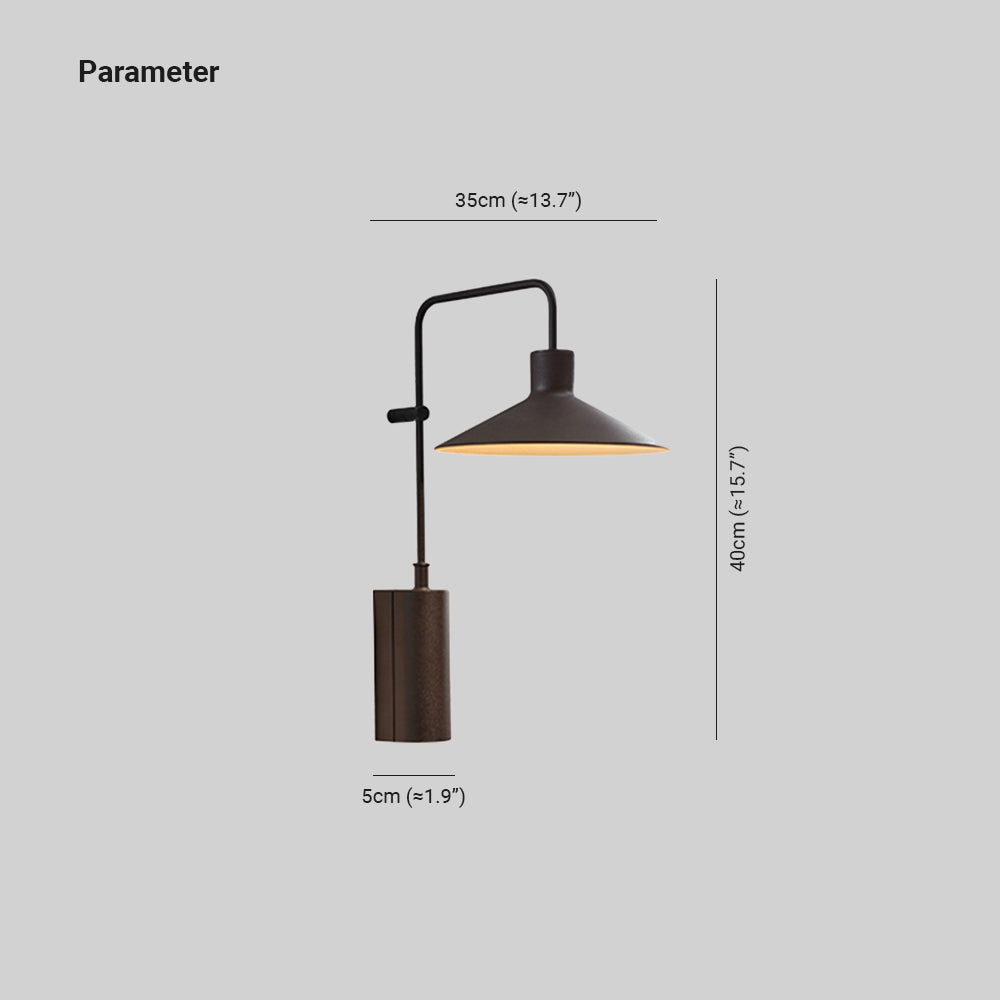 Arisha Modern Minimalist Wide Cone Shape Metal Outdoor Waterproof Wall Lamp - Lamp Outdoor