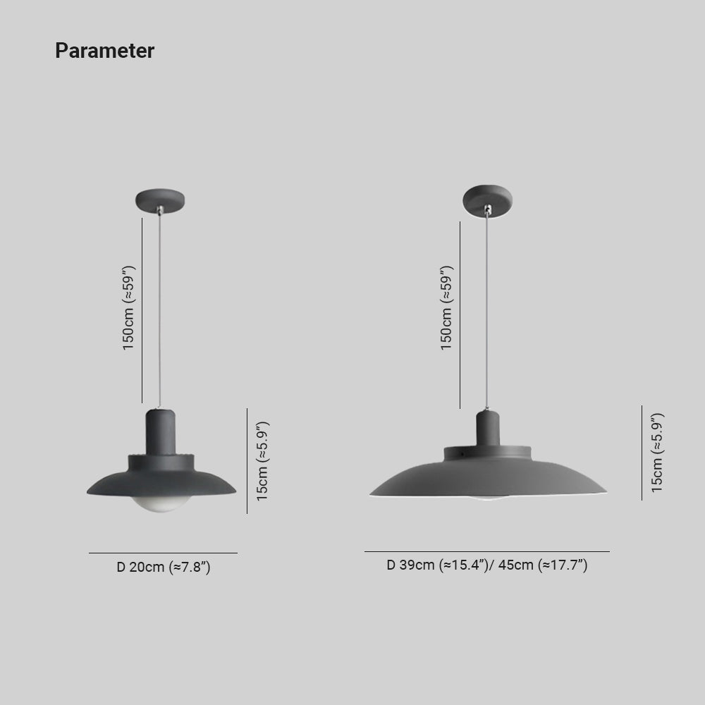 Arisha Retro Funnel Pendant Light Metal Glass - Lamp Outdoor