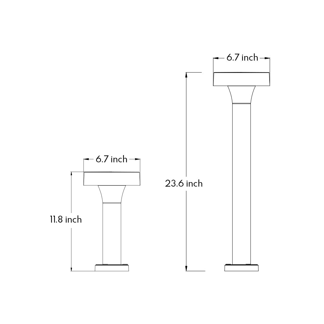 Poles For Garden Lights Minimalist LED - Lamp Outdoor