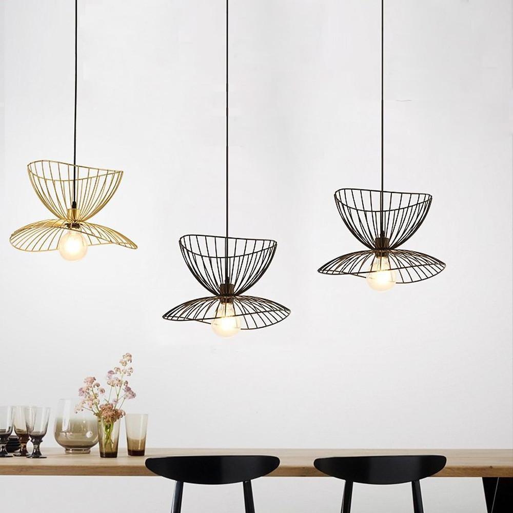 Artistic Double Wire Basket LED Vintage Pendant Lighting Hanging Lamp - Lamp Outdoor