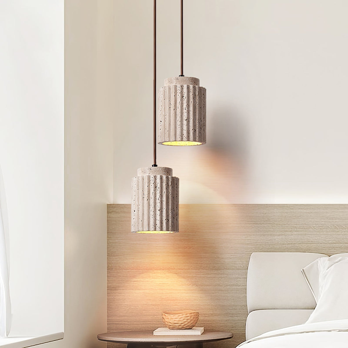Serinaya Travertine Pendant Light