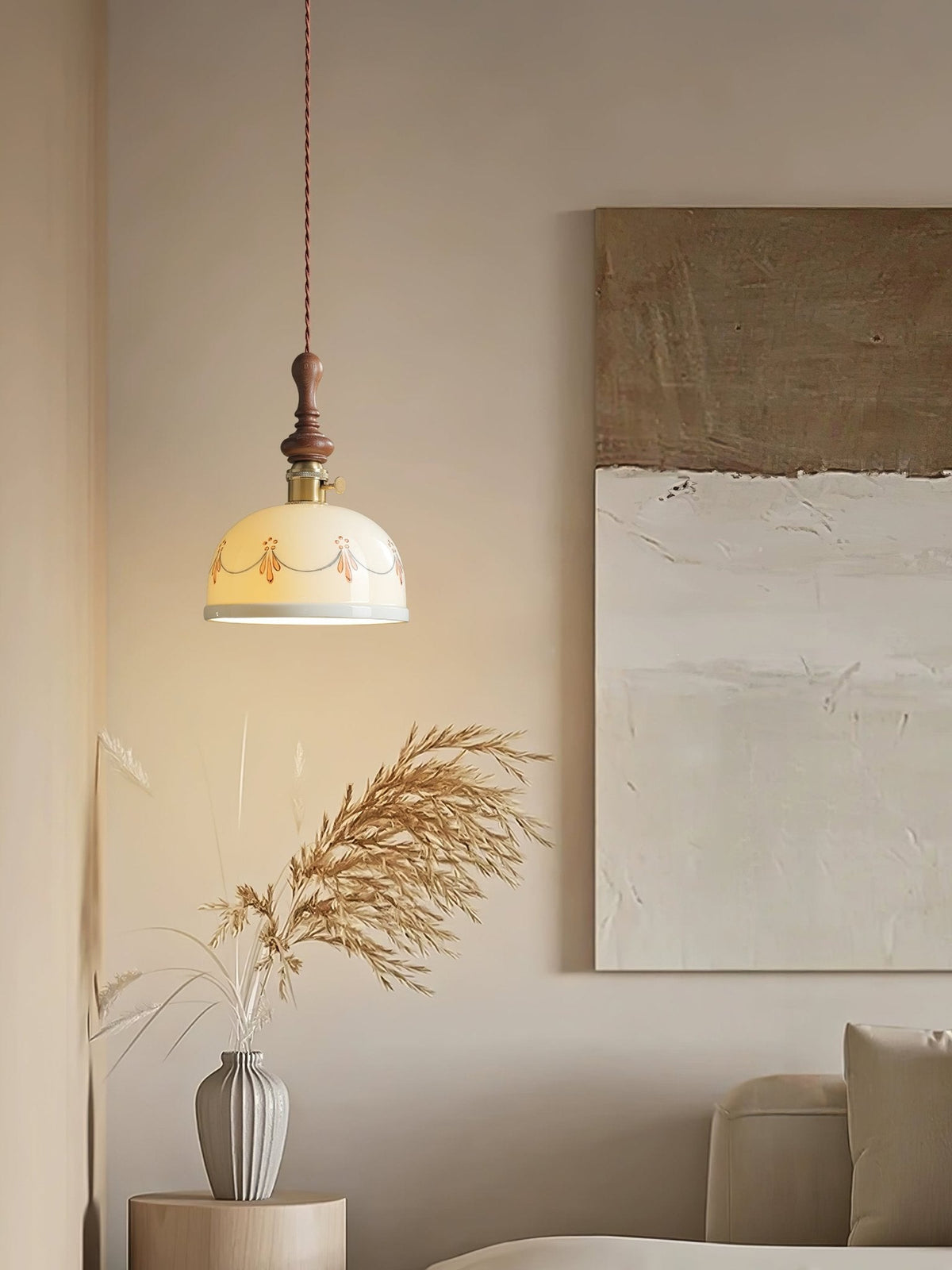 Ceraeyre Vintage Ceramic Pendant Light