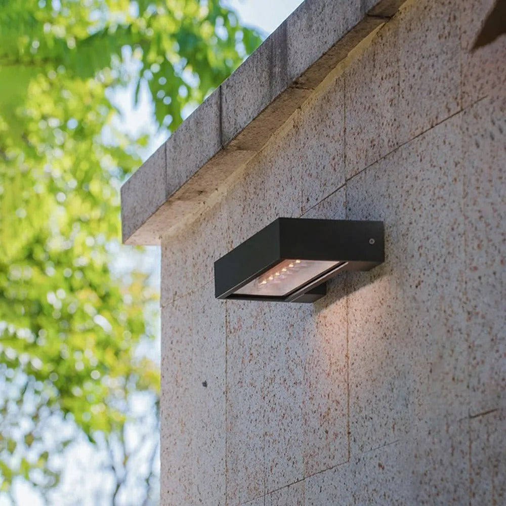 Ray Modern Metal Acrylic Solar Waterproof Outdoor Wall Lamp - Lamp Outdoor