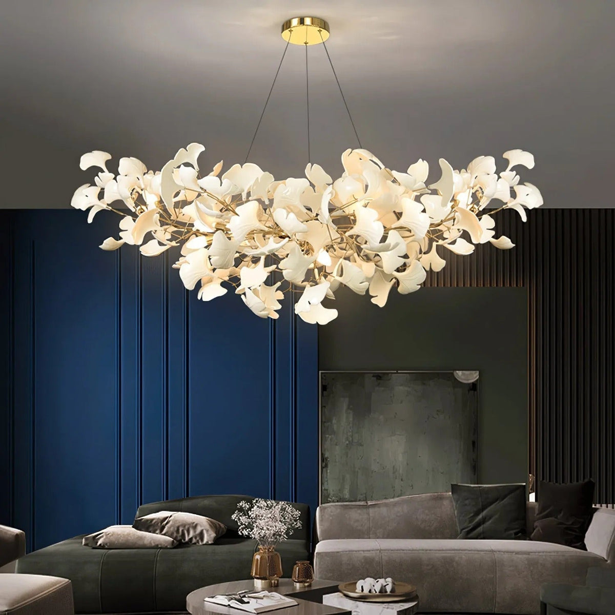 Olivia  Luxury  Chandelier Ceramics Living Room  U Arc Shape