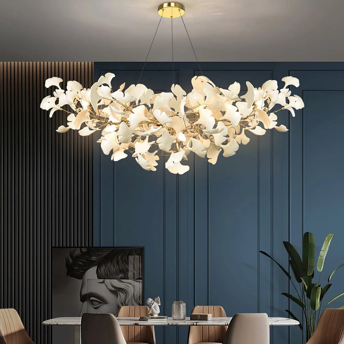 Olivia  Luxury  Chandelier Ceramics Living Room  U Arc Shape