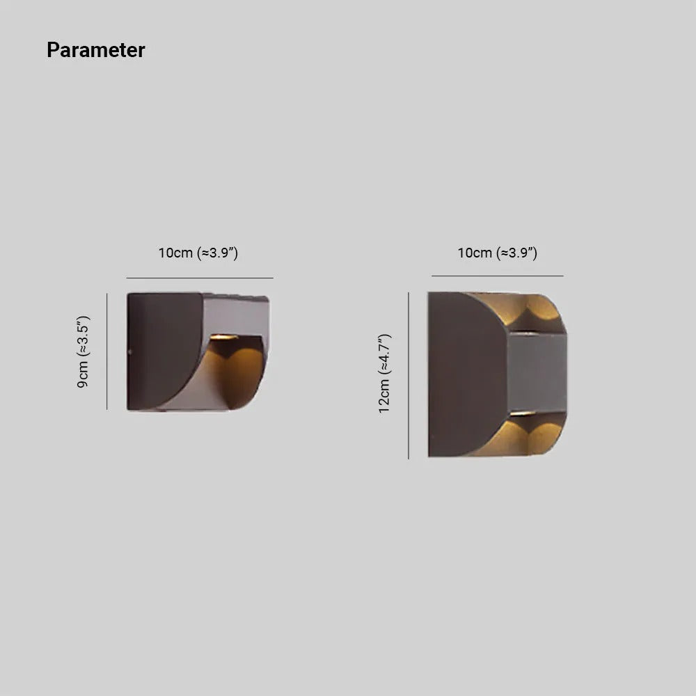 Ray Minimalist Up Down Metal Outdoor Wall Lamp - Lamp Outdoor