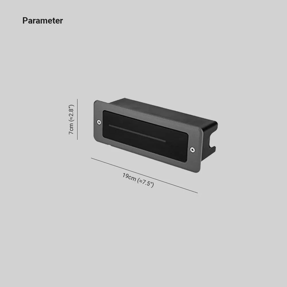 Ray Modern Metal Rectangular Outdoor Deck/Step Light, Gray - Lamp Outdoor