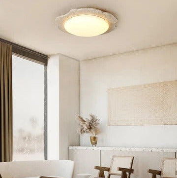 Nimbe Halo  Travertine Ceiling Light
