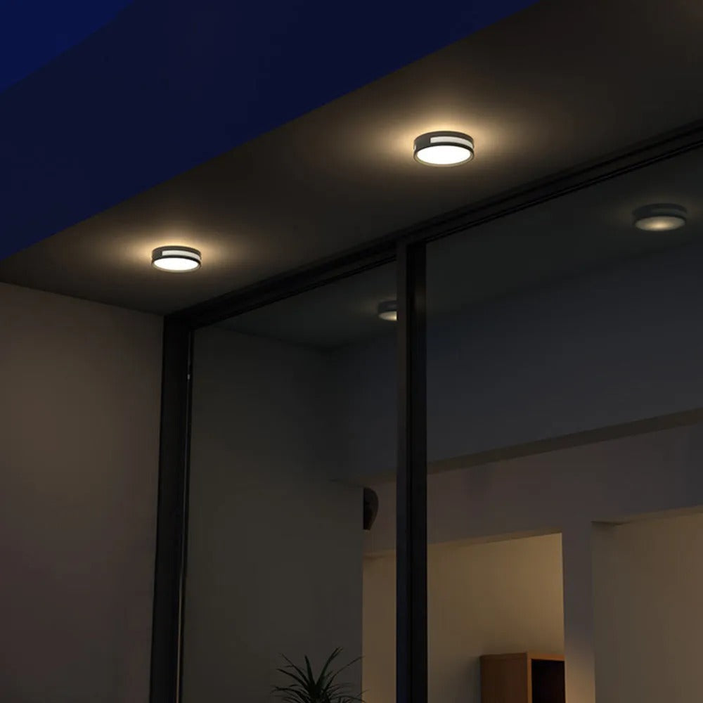 Ray Modern Round Metal Acrylic Outdoor Waterproof Wall Lamp - Lamp Outdoor