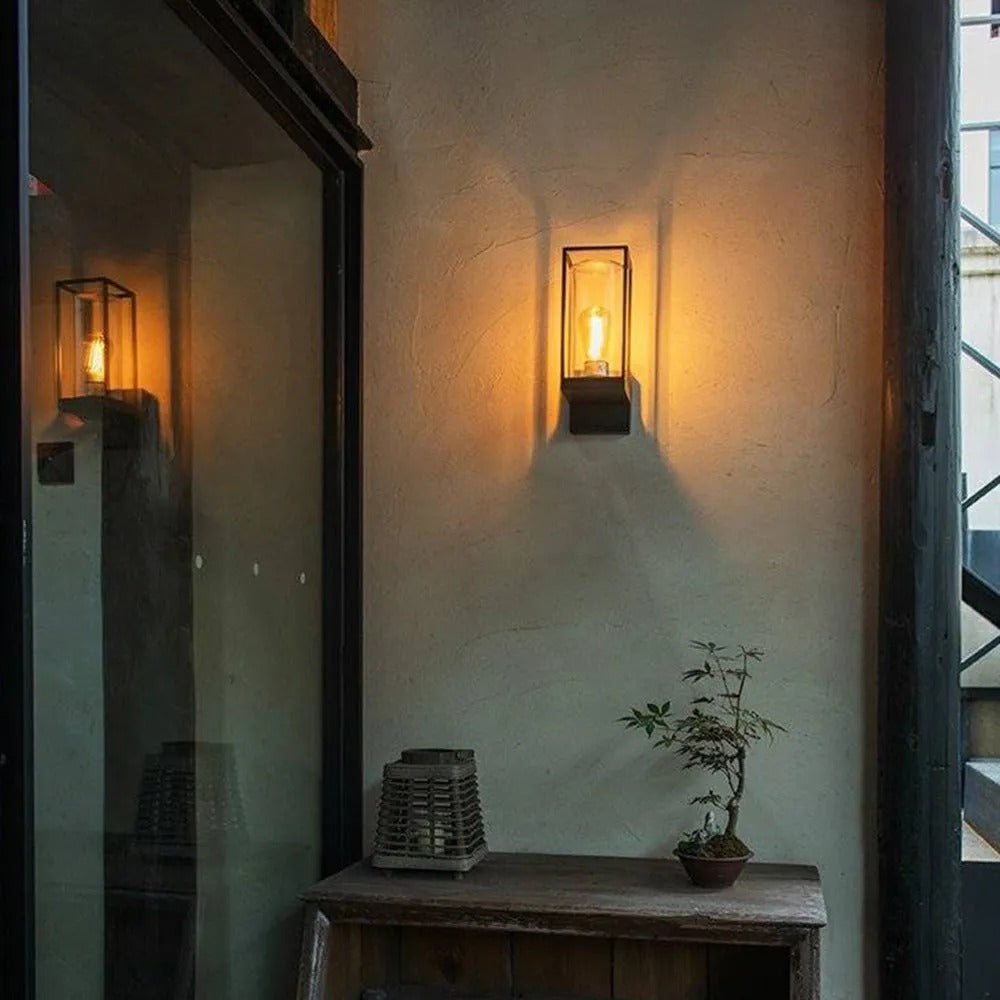 Silva Modern Rectangular Metal Outdoor Wall Lamp - Lamp Outdoor