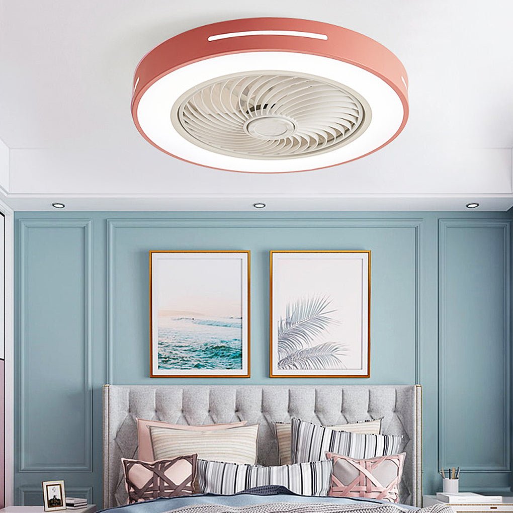 Inverter Bladed Ceiling Fans Light Intelligent Ceiling Fan Lamp with Remote Control Wind-guiding - Lamp Outdoor