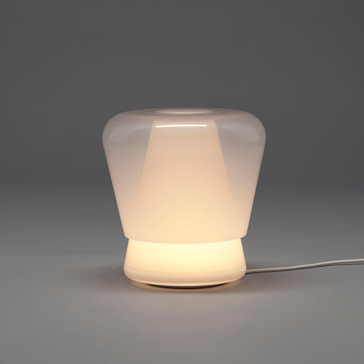 Aurnoril Smoky Glass Table Lamp
