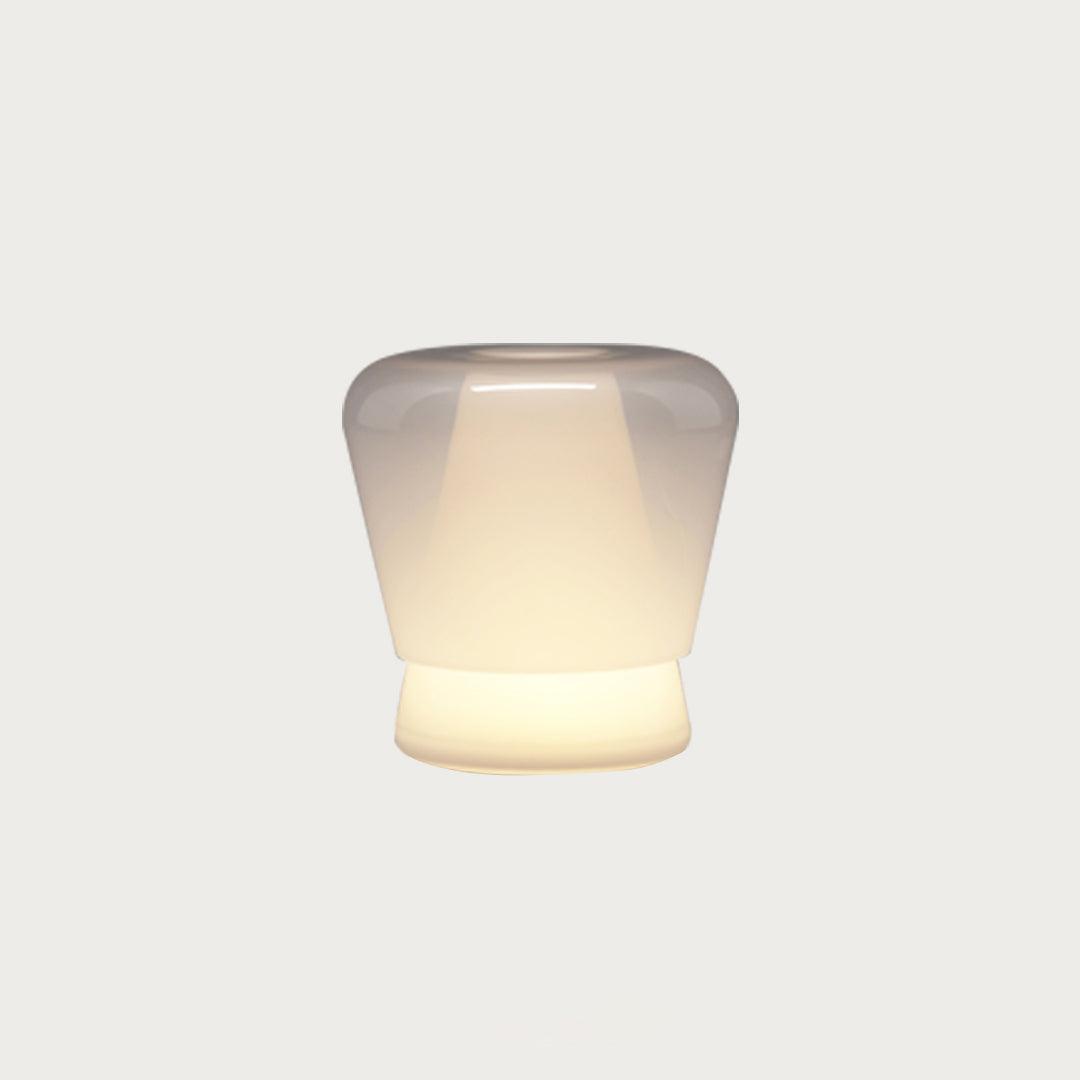 Aurnoril Smoky Glass Table Lamp