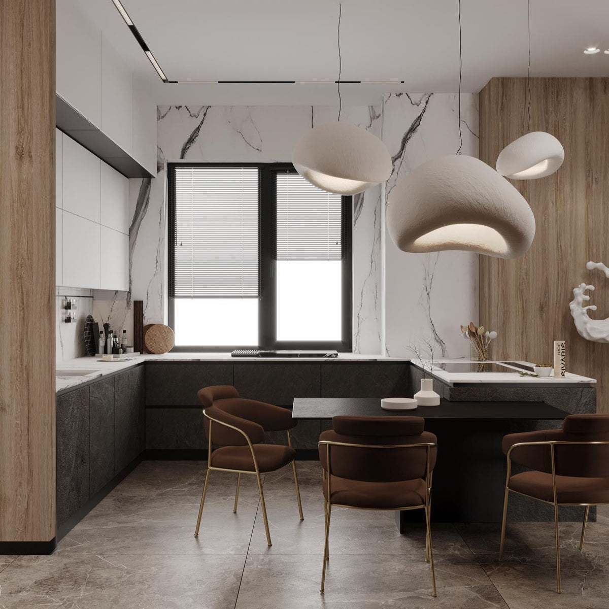 Ivinan Minimalist Cloud Style B Pendant Light