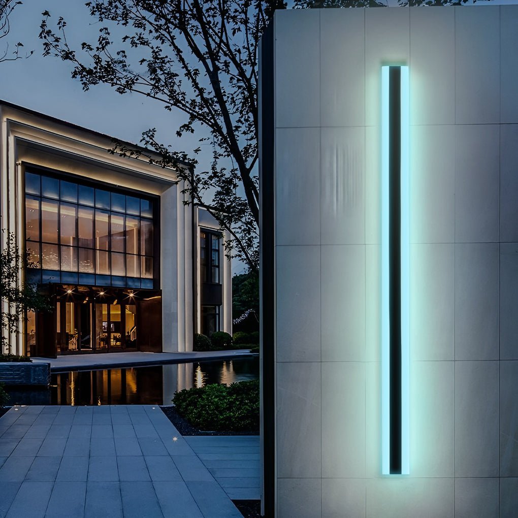 Long Linear Waterproof LED RGB Multi Color Modern Outdoor Sconces - Lamp Outdoor