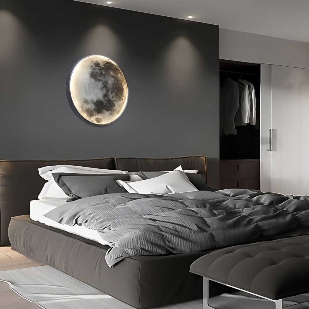 Lunar Moon Dimmable LED Modern Wall Lamp Wall Sconces Lighting Wall Lights - Lamp Outdoor