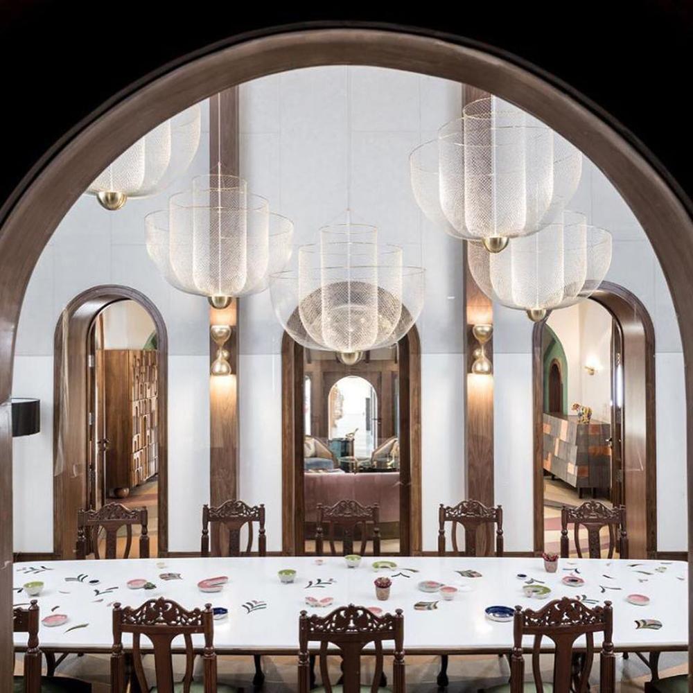 Terielissa Chandelier Meshmatics Hanging Radiant