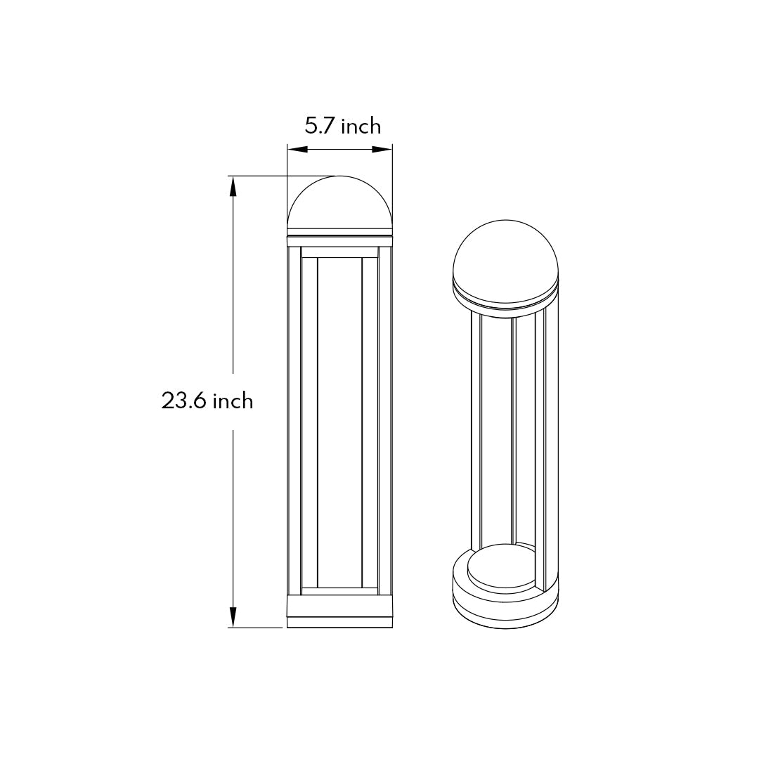 Outdoor Garden Pillar Lights Modern - Lamp Outdoor