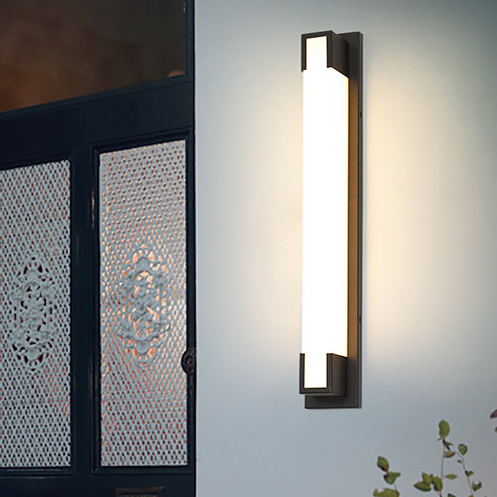 Retro Rectangular Waterproof LED Black Decorative Outdoor Wall Lights - Lamp Outdoor