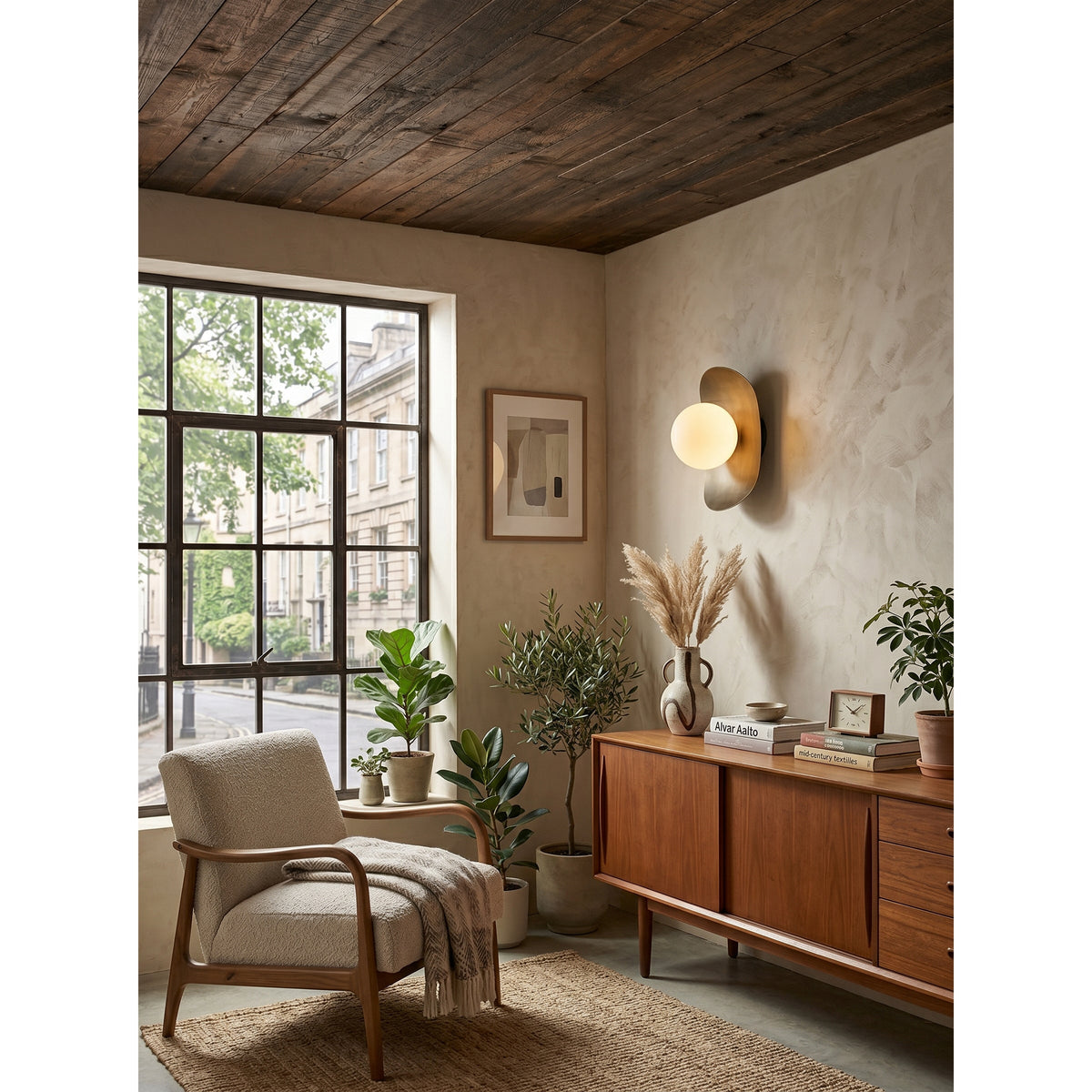 Nozen Brass Indoor Wall Light