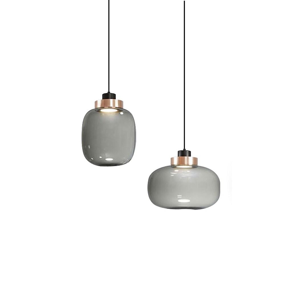 Round Globe LED Nordic Glass Pendant Light Hanging Lamp - Lamp Outdoor