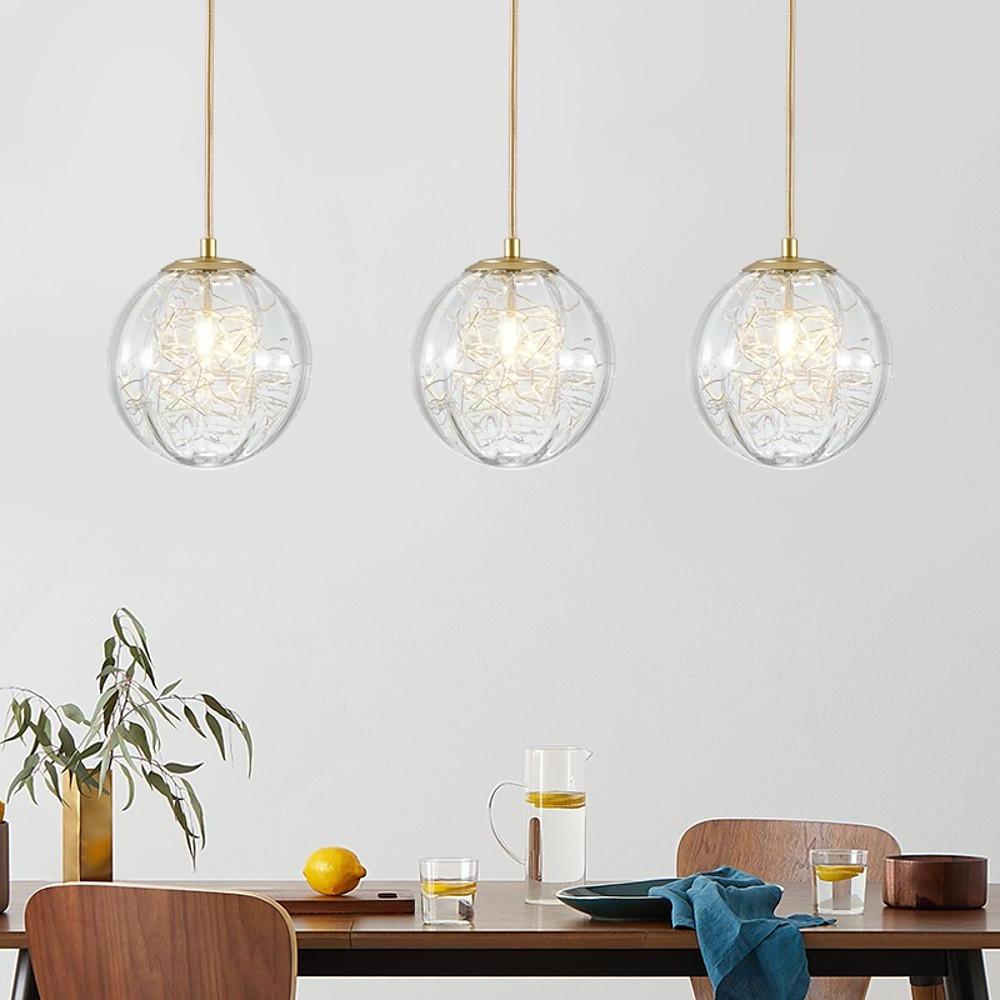Nordic Artistic Glass Pendant Lighting Globe Pendant Lighting - Lamp Outdoor
