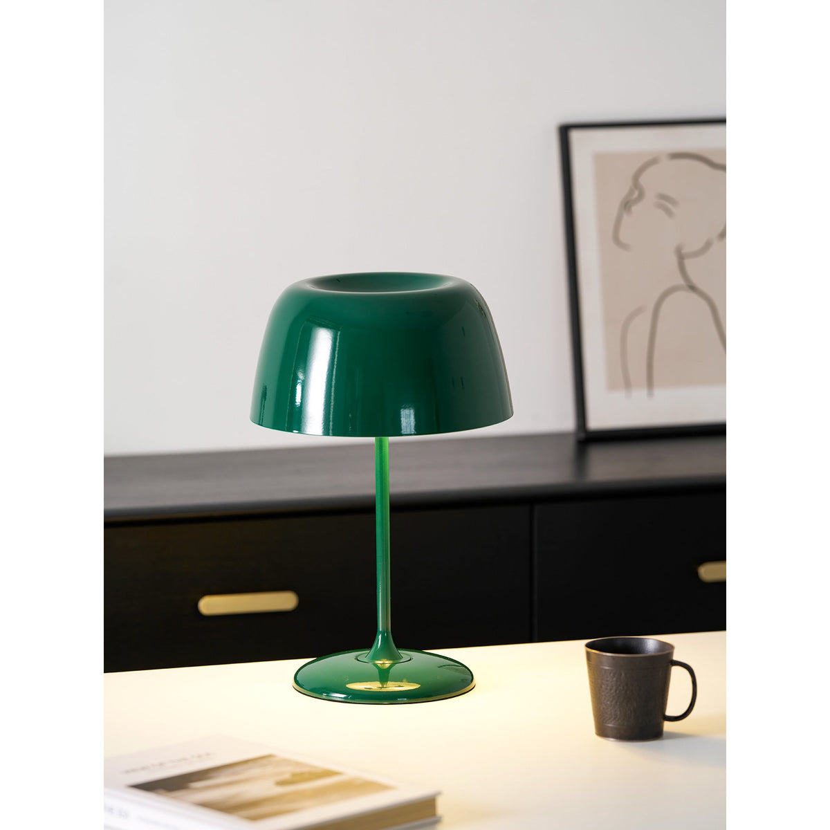 Ravenswood Mushroom Glass Table Lamp