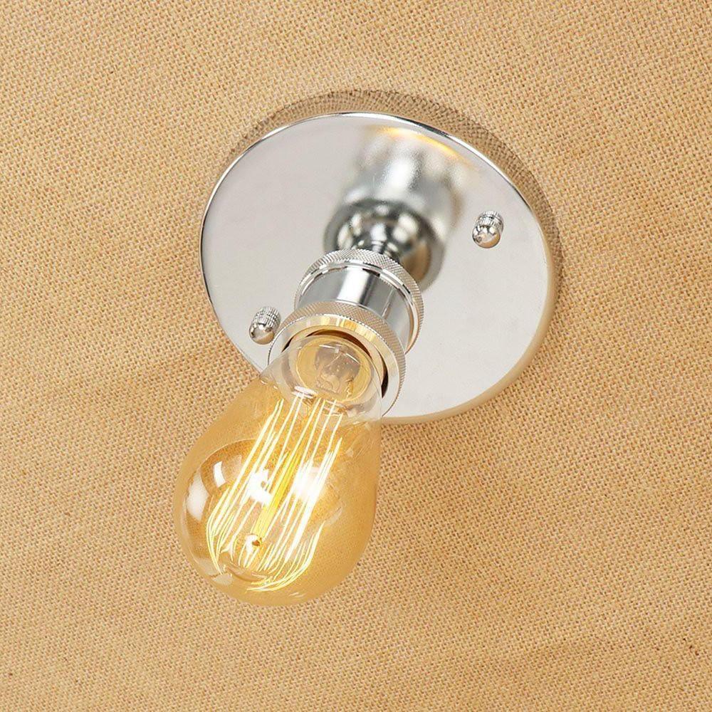 Frances Rustic Retro Metal Flush Mount Ceiling Light - Lamp Outdoor