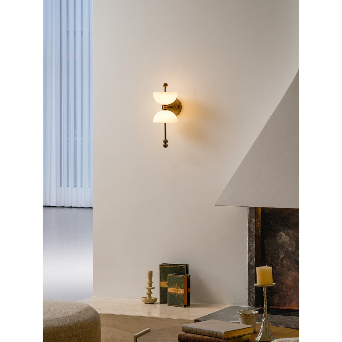 Nazo Alabaster Indoor Wall Light