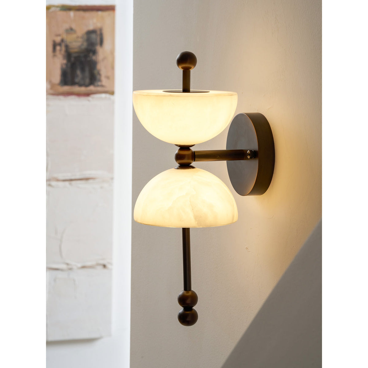 Nazo Alabaster Indoor Wall Light
