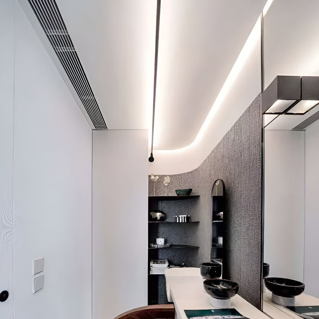Rotatable Skyline Linear LED Lights Slim Steel Line Ceiling Light - Lamp Outdoor