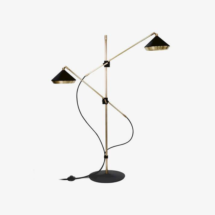 Mylirir Art Deco Brass Floor Lamp