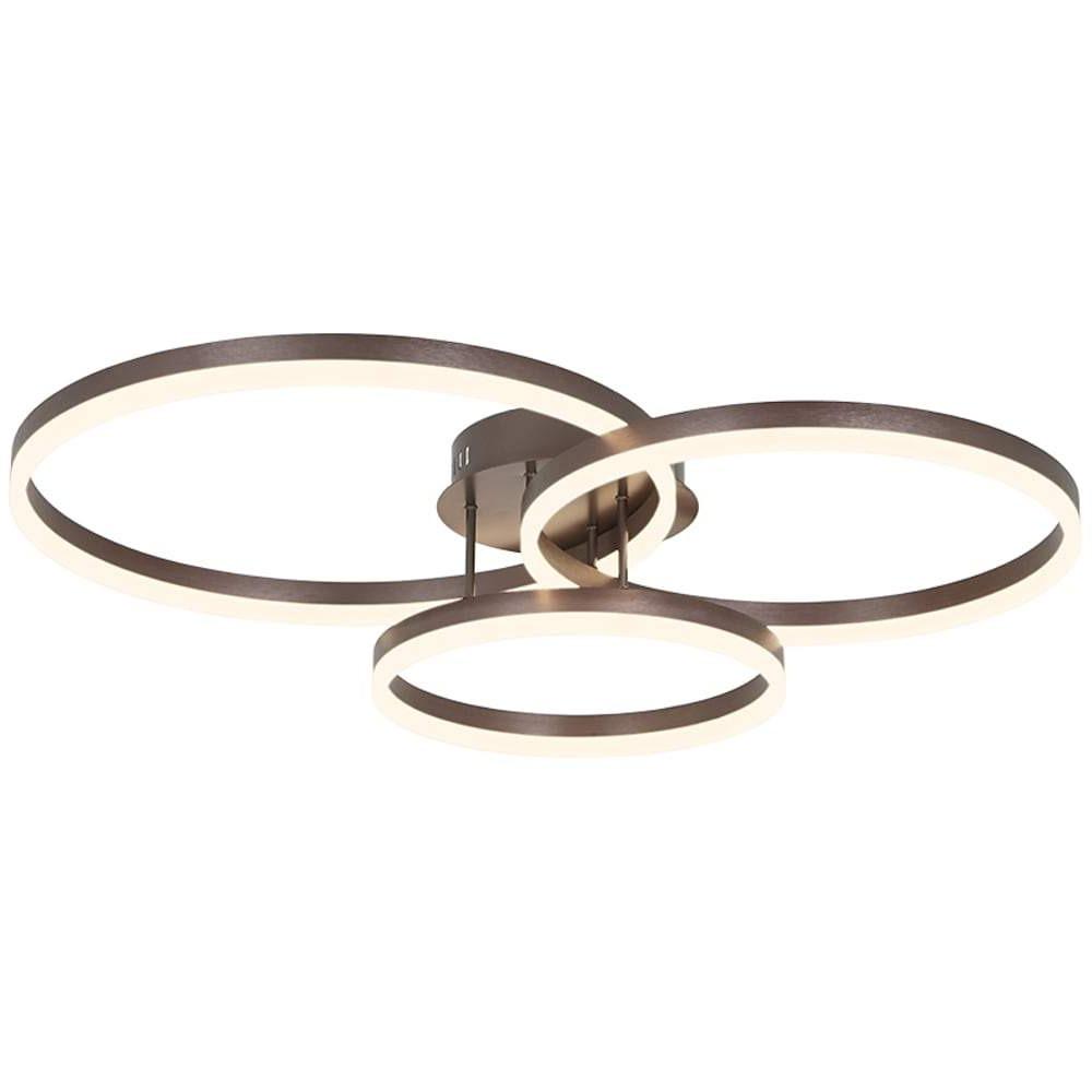 Modern 3 Circle Gold Flush Mount Light Ceiling Light 3 Lights - Lamp Outdoor