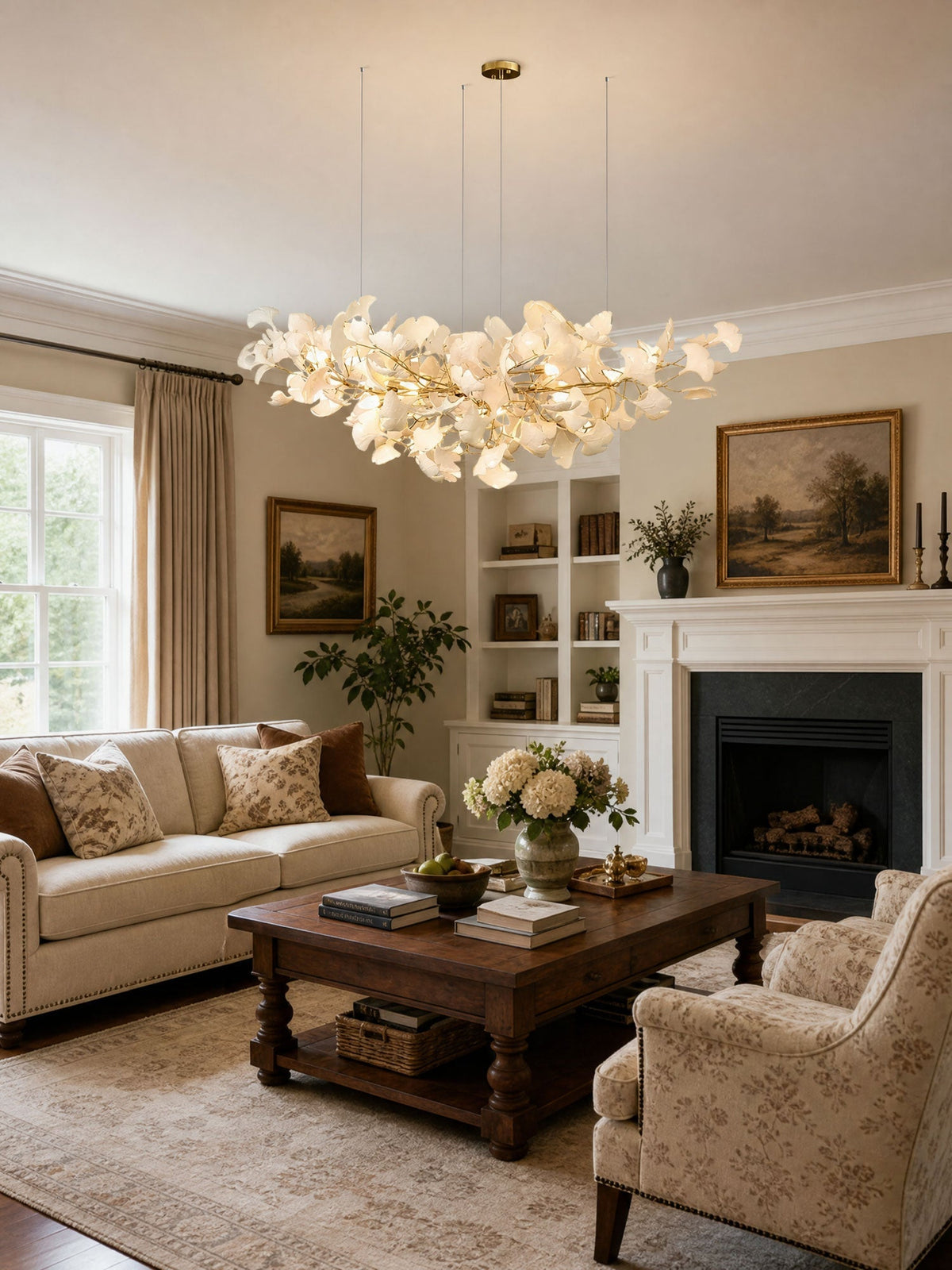 Voena Bloom Gingko Chandelier